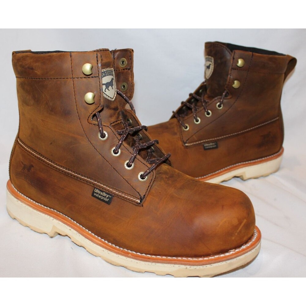 Irish Setter Red Wing Wingshooter ST Men's Waterproof Safety 6" Boots BROWN SZ 9